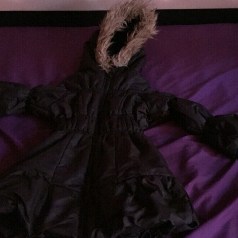 Girls black coat